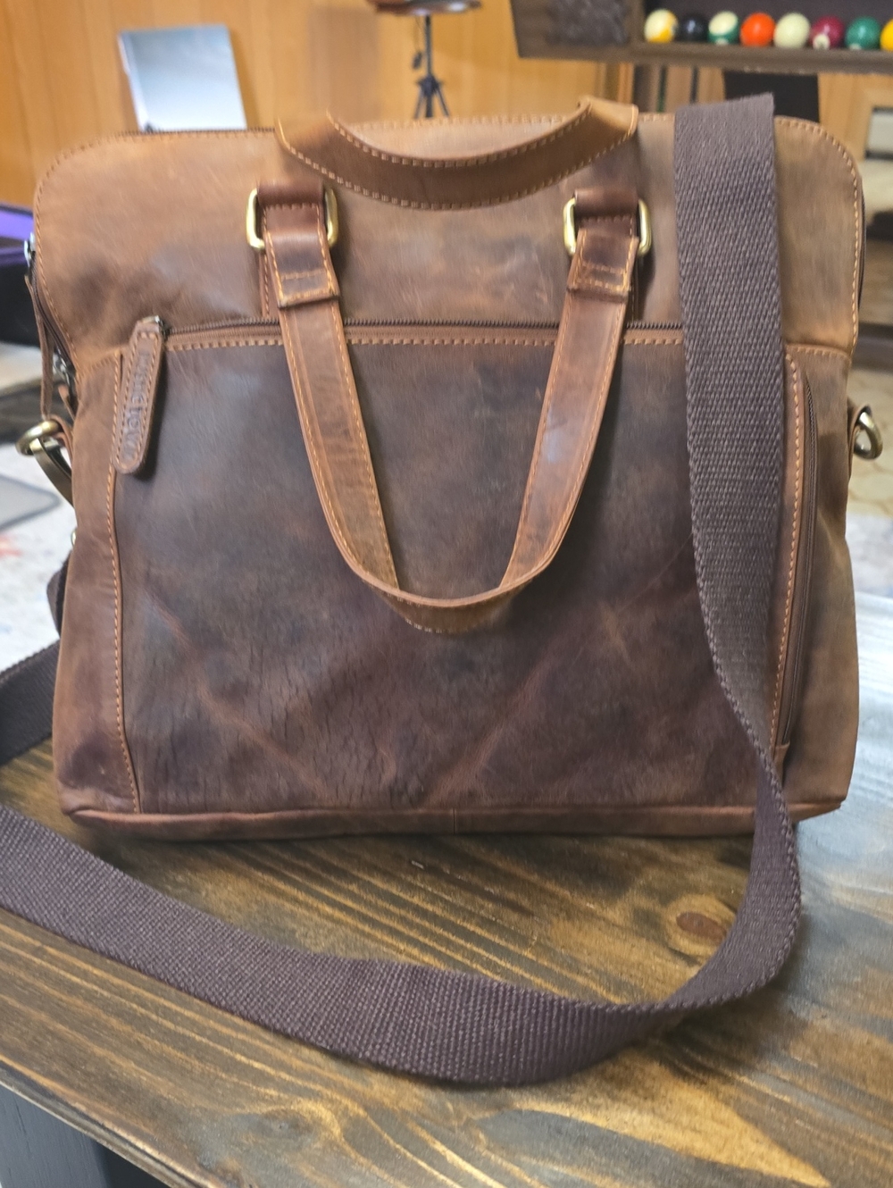 Unisex Laptop Leather Bag